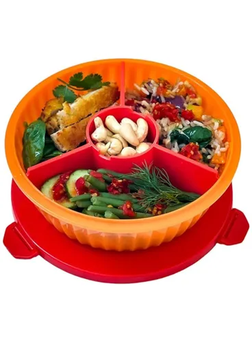 Miska lunchbox Yumbox Poke Love Bowl 1050 ml - tangerine orange