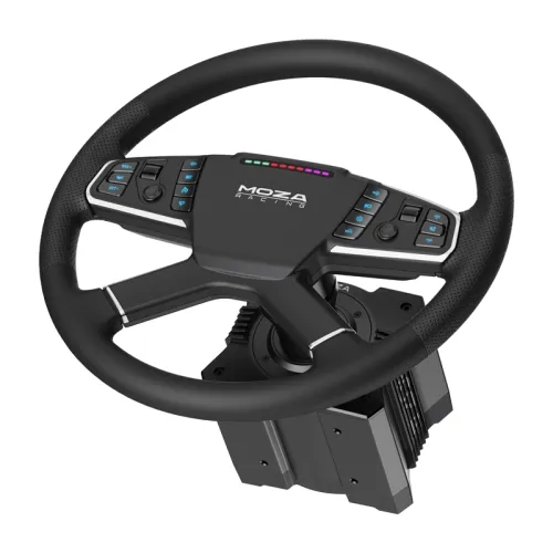 Kierownica MOZA Racing RS07 do PC Zestaw gamingowy (baza R5 + kierownica ciężarowa TSW + pedały SRP-Lite + zaciski)