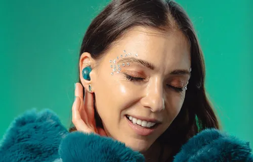 Słuchawki dokanałowe JLAB Go Pop ANC Zielono-przezroczysty