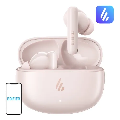 Słuchawki bezprzewodowe Edifier X5 Pro V25 Dokanałowe Bluetooth 5.3 Różówy