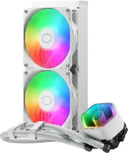 Chłodzenie Cooler Master MasterLiquid 240 Core II ARGB Biały