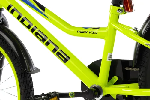 Rower dziecięcy INDIANA Rock Kid 20 cali dla chłopca Limonkowy 2024