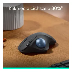 Myszka Logitech M575S bezprzewodowa szara