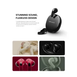 Słuchawki bezprzewodowe HiFuture FlyBuds4 Dokanałowe Bluetooth 5.4 Funkcje AI z tłumaczeniem ponad 130 języków Zielony