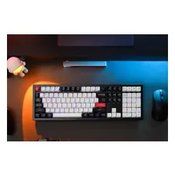 Klawiatura KEYCHRON Q6 HE Wireless Switch Gateron Double-Rail Magnetic Nebula Czarno-biało-czerwony