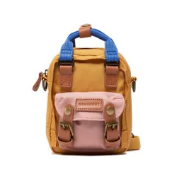 Gogoasa Macaroon Sac Mic D226-3590-F Galben / Trandafir