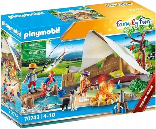 PLAYMOBIL FamilyFun 70743 Rodzina na kempingu