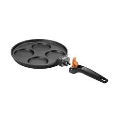 TESCOMA Smartclick 24 cm czarna - patelnia do jajek i placuszków nieprzywierająca z odpinaną rączką