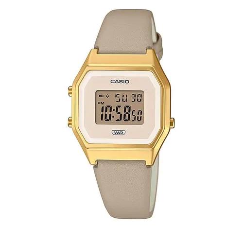 Casio Vintage LA680WEGL - 5ef Beige / Gold Saati