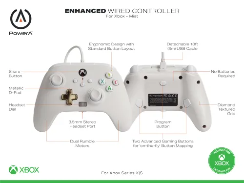 Powera Enhanced Mist Pad для Xbox Series X / S, Xbox One, ПК-проводной