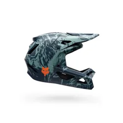 Kask enduro Fox Rampage Img Print - arctic blue
