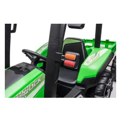 Duży Traktor Na Akumulator Dla Dziecka Blt-206 Przyczepa 24V 2X200W Pilot LED Eva Pasy Bluetooth
