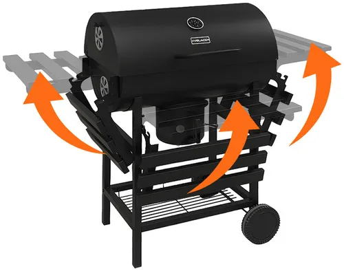 Grill węglowy VELACO VL19 Czarny