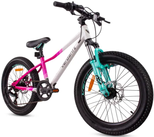 Rower dziecięcy SUN BABY Verdant Calix 20 dla dziewczynki Biało-różowo-miętowy