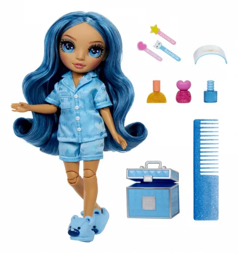 Кукла Mga Rainbow High Junior PJ Party Doll, Skyler Blue