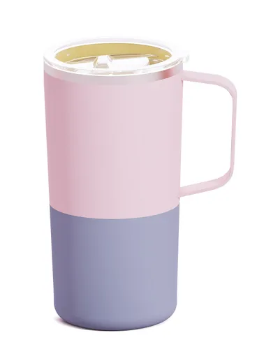 Kubek termiczny ceramiczny Asobu Tower - pastel pink