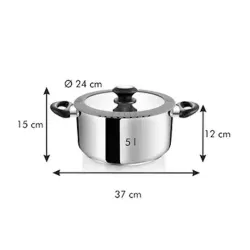 TESCOMA Smartcover 5 l - garnek ze stali nierdzewnej z pokrywką
