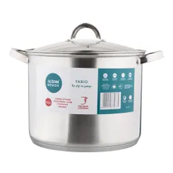 Garnek ze stali nierdzewnej z pokrywką FABIO 12,5 l