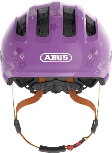 Kask rowerowy ABUS Smiley 3.0 Star Fioletowy dla Dzieci (rozmiar M)