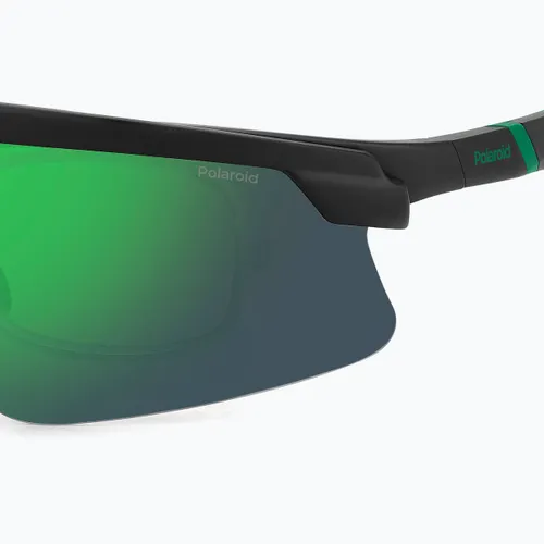 Okulary przeciwsłoneczne męskie Polaroid PLD 7056/CI/S matte black green/greygreen mirror polarized