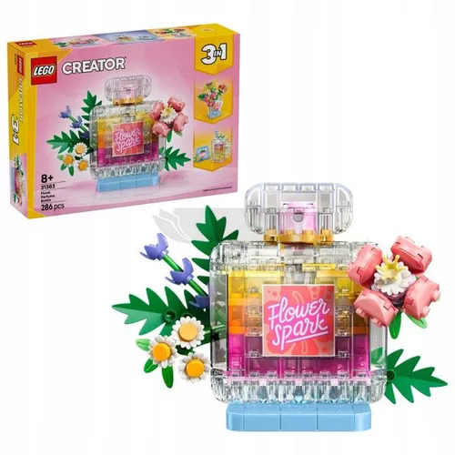 LEGO Creator 3w1 31383 Flakon perfum z kwiatową ozdobą, zestaw klocków 8+