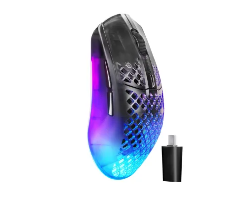 Myszka gamingowa SteelSeries Aerox 3 Wireless Gen 2 Shadow Czarny