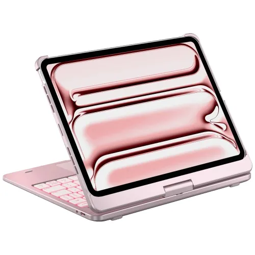 Etui na iPad Pro 11 cali TYPECASE Flexbook Touch Jasnoróżowy Klawiatura