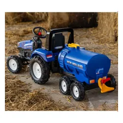 Falk Przyczepa Cysterna Beczkowóz Z Kranem New Holland Niebieska 3-7 Lat