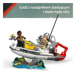 LEGO 76974 Jurassic World Misja na łodzi i model mozazaura