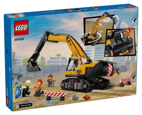 Конструктор LEGO City 60420 желтый экскаватор