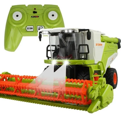 Zdalnie sterowany kombajn COIL RC zabawka na pilota światło dźwięk dym skala 1:24
