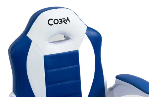 Fotel COBRA Junior Pro Niebiesko-biały
