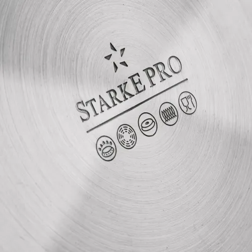 Garnek wysoki ze stali nierdzewnej z pokrywką Starke Pro Aveiro 12 l