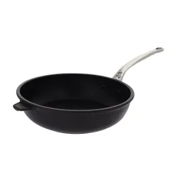 DE BUYER Choc Extreme Głęboka 28 cm czarna - patelnia nieprzywierająca