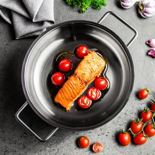 FISSLER Pure Collection 24 cm - patelnia ze stali nierdzewnej
