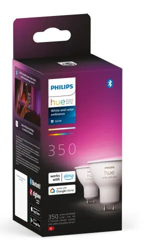 Żarówka LED Philips Hue White and Colour Ambiance GU10 2 szt.