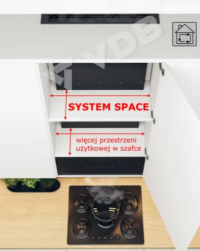 Okap VDB CRAFT ST 60 Black Space System