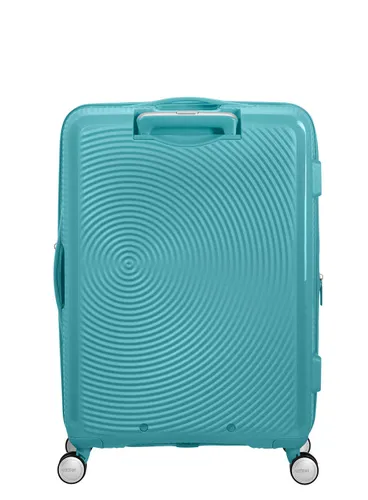 Walizka średnia Soundbox American Tourister - turquoise tonic