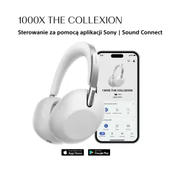 Słuchawki bezprzewodowe Sony 1000X THE COLLEXION z ANC Edycja na 10-lecie WH-1000XX Platynowo-biały