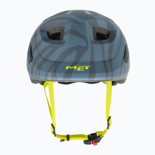 Kask rowerowy dziecięcy MET Hooray blue zebra matt