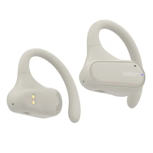 Słuchawki bezprzewodowe Belkin Soundform ClearFit Douszne Bluetooth 5.3 Piaskowy