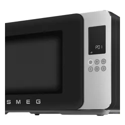 Kuchenka mikrofalowa SMEG Collezione MOC01BLMEU 1900W średnica 28 cm pojemność 29l Technologia Inverter Auto Defrost Quick Start Czarny