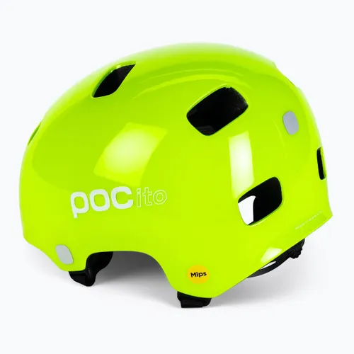 Kask rowerowy dziecięcy POC Pocito Crane MIPS Jr 10826 fluorescent yellow/green