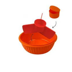 Miska lunchbox Yumbox Poke Love Bowl 1050 ml - tangerine orange