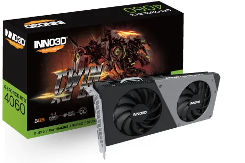 Karta graficzna Inno3D GeForce RTX 4060 Twin X2 OC 8GB GDDR6 128bit DLSS 3