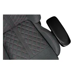 Fotel YUMISU 2050 Magnetic Ciemnoszaro-różowy