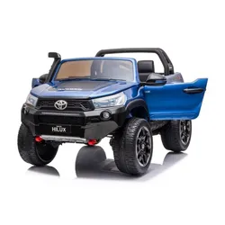 Auto Na Akumulator Dla 2 Dzieci Toyota Hilux 4X4 Lakier Pilot Eva Skóra LED Radio MP3