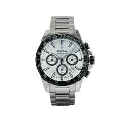 Festina Zamansız Kronograf Saatler F20560 / 1 Gümüş / Beyaz