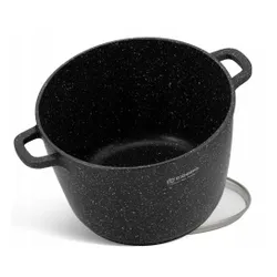 Garnek ceramiczny marmurowy kociołek głęboki wysoki 14l 32cm 8171