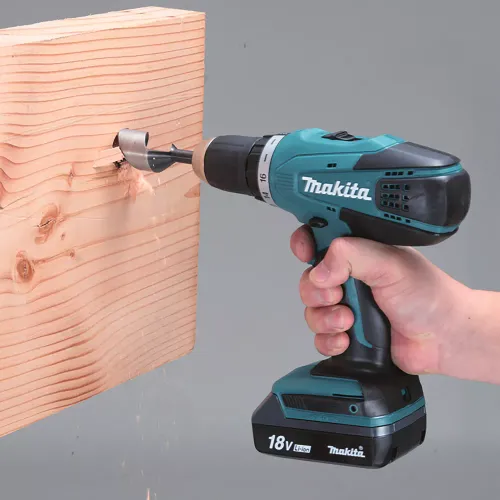 Makita DF457DWE Akülü matkap (+ 1.5Ah pil + şarj cihazı + kılıf)